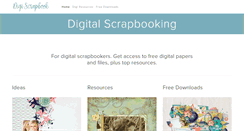Desktop Screenshot of digiscrapbook.com