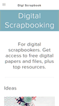 Mobile Screenshot of digiscrapbook.com